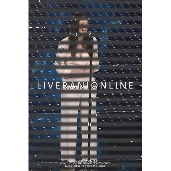 QUINTA ED ULTIMA SERATA 66mo FESTIVAL DELLA CANZONE ITALIANA DI SANREMO 13 FEBBRAIO 2016 NELLA FOTO FRANCESCA MICHIELIN ©Gazzaniga / AGENZIA ALDO LIVERANI SAS 