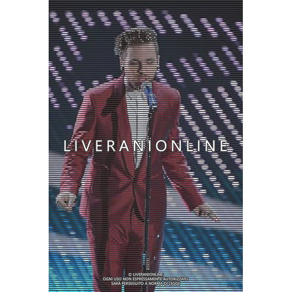 QUINTA ED ULTIMA SERATA 66mo FESTIVAL DELLA CANZONE ITALIANA DI SANREMO 13 FEBBRAIO 2016 NELLA FOTO ALESSIO BERNABEI ©Gazzaniga / AGENZIA ALDO LIVERANI SAS 