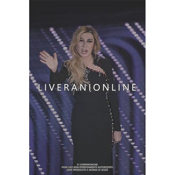 QUINTA ED ULTIMA SERATA 66mo FESTIVAL DELLA CANZONE ITALIANA DI SANREMO 13 FEBBRAIO 2016 NELLA FOTO VIRGINIA RAFFAELE ©Gazzaniga / AGENZIA ALDO LIVERANI SAS 