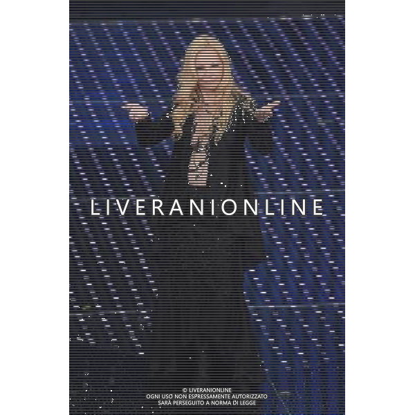 QUINTA ED ULTIMA SERATA 66mo FESTIVAL DELLA CANZONE ITALIANA DI SANREMO 13 FEBBRAIO 2016 NELLA FOTO PATTY PRAVO ©Gazzaniga / AGENZIA ALDO LIVERANI SAS 