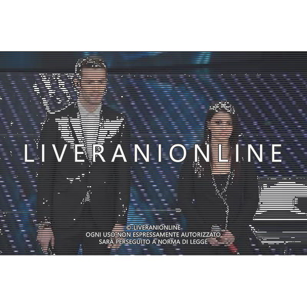 QUINTA ED ULTIMA SERATA 66mo FESTIVAL DELLA CANZONE ITALIANA DI SANREMO 13 FEBBRAIO 2016 NELLA FOTO GIOVANNI CACCAMO E DEBORAH IURATO ©Gazzaniga / AGENZIA ALDO LIVERANI SAS 