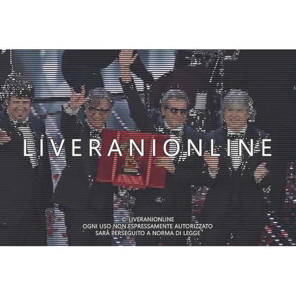 QUINTA ED ULTIMA SERATA 66mo FESTIVAL DELLA CANZONE ITALIANA DI SANREMO 13 FEBBRAIO 2016 NELLA FOTO GAETANO CURRERI - STADIO VINCITORI ©Gazzaniga / AGENZIA ALDO LIVERANI SAS 