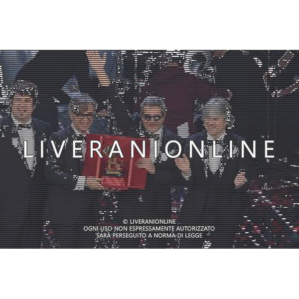 QUINTA ED ULTIMA SERATA 66mo FESTIVAL DELLA CANZONE ITALIANA DI SANREMO 13 FEBBRAIO 2016 NELLA FOTO GAETANO CURRERI - STADIO VINCITORI ©Gazzaniga / AGENZIA ALDO LIVERANI SAS 