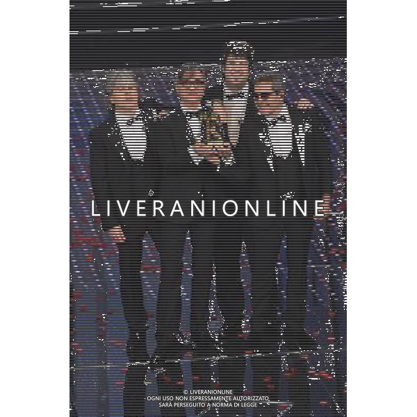 QUINTA ED ULTIMA SERATA 66mo FESTIVAL DELLA CANZONE ITALIANA DI SANREMO 13 FEBBRAIO 2016 NELLA FOTO GAETANO CURRERI - STADIO VINCITORI ©Gazzaniga / AGENZIA ALDO LIVERANI SAS 