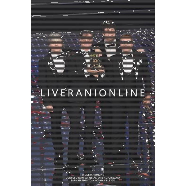 QUINTA ED ULTIMA SERATA 66mo FESTIVAL DELLA CANZONE ITALIANA DI SANREMO 13 FEBBRAIO 2016 NELLA FOTO GAETANO CURRERI - STADIO VINCITORI ©Gazzaniga / AGENZIA ALDO LIVERANI SAS 