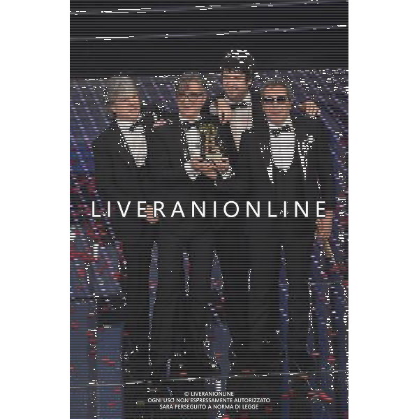 QUINTA ED ULTIMA SERATA 66mo FESTIVAL DELLA CANZONE ITALIANA DI SANREMO 13 FEBBRAIO 2016 NELLA FOTO GAETANO CURRERI - STADIO VINCITORI ©Gazzaniga / AGENZIA ALDO LIVERANI SAS 