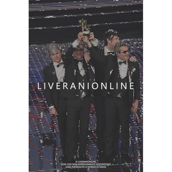 QUINTA ED ULTIMA SERATA 66mo FESTIVAL DELLA CANZONE ITALIANA DI SANREMO 13 FEBBRAIO 2016 NELLA FOTO GAETANO CURRERI - STADIO VINCITORI ©Gazzaniga / AGENZIA ALDO LIVERANI SAS 