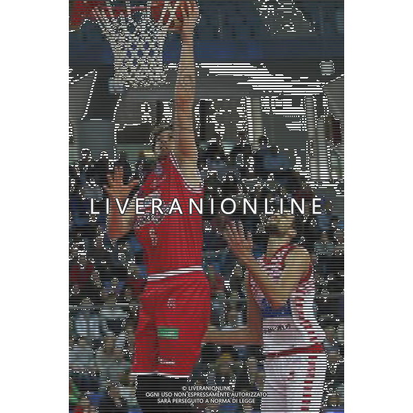 Lega Basket serie A, 5» giornata di ritorno, Consultinvest Pesaro vs Grissin Bon Reggio Emilia 14/02/2016 nella foto: POLONARA AL FERRO, ph.CLAUDIO ZAMAGNI/AGENZIA ALDO LIVERANI S.A.S.