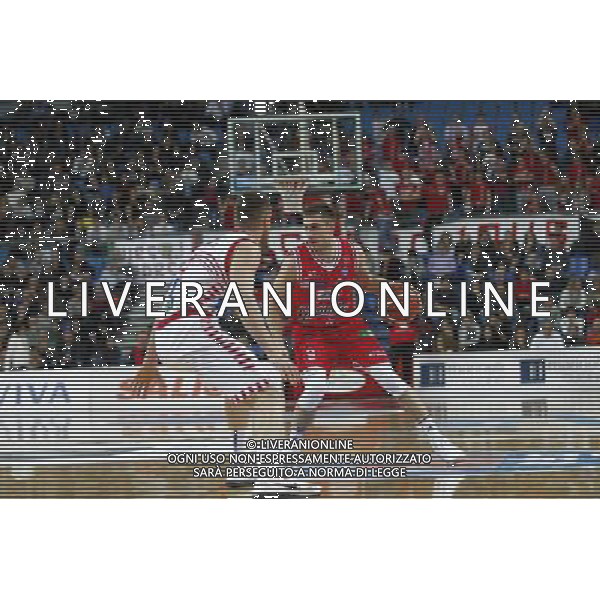 Lega Basket serie A, 5» giornata di ritorno, Consultinvest Pesaro vs Grissin Bon Reggio Emilia 14/02/2016 nella foto: DE NICOLAO E GAZZOTTI, ph.CLAUDIO ZAMAGNI/AGENZIA ALDO LIVERANI S.A.S.