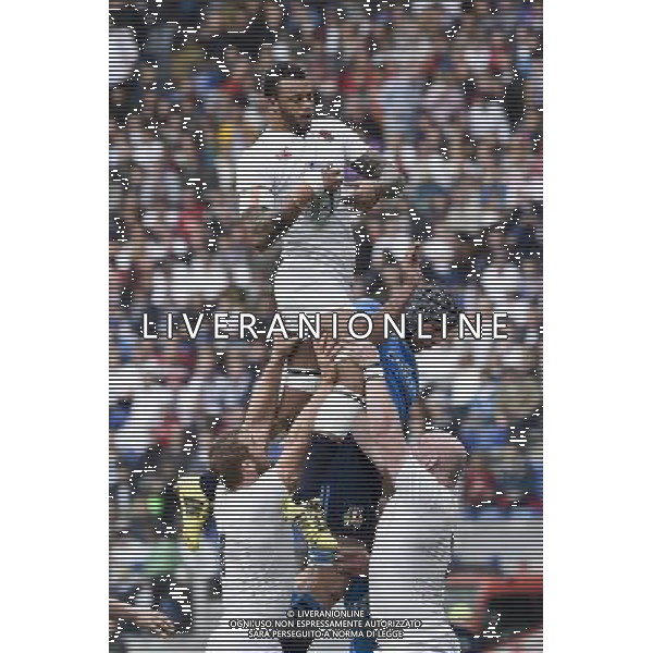 RBS 6 Nazioni Rugby 2016 2 giornata - Italia vs Inghilterra - Roma - 14.02.2016 - Stadio Olimpico - nella foto: Courtney Lawes / Ph. Corradetti - Ag. Aldo Liverani sas/ AGENZIA ALDO LIVERANI SAS 