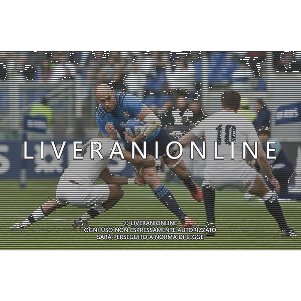 RBS 6 Nazioni Rugby 2016 2 giornata - Italia vs Inghilterra - Roma - 14.02.2016 - Stadio Olimpico - nella foto: Sergio Parisse / Ph. Corradetti - Ag. Aldo Liverani sas