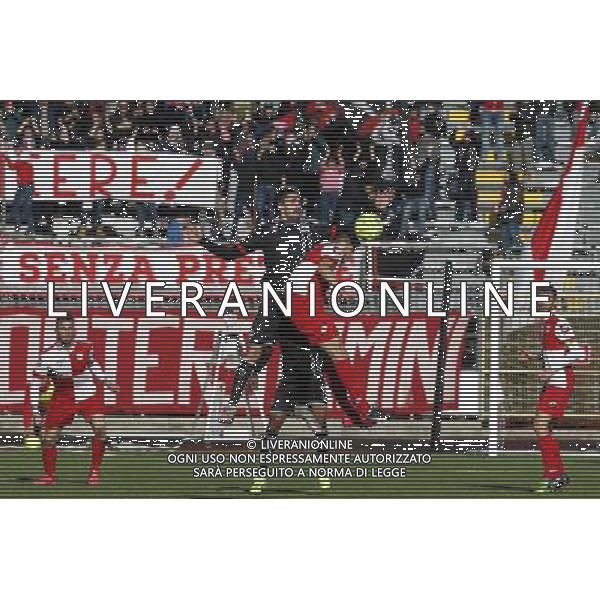 RIMINI vs ROBUR SIENA, Campionato di Calcio Lega Pro, Girone B, 22» giornata, 14/02/2016, nella foto: CORI STACCA DI TESTA, ph.CLAUDIO ZAMAGNI/AGENZIA ALDO LIVERANI S.A.S.