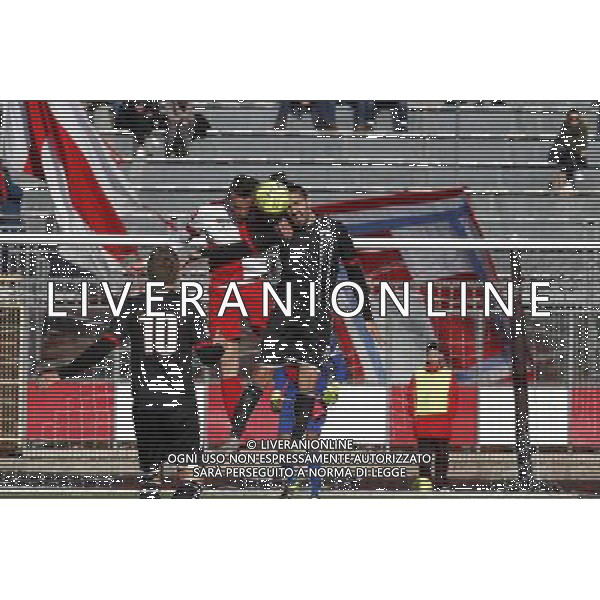 RIMINI vs ROBUR SIENA, Campionato di Calcio Lega Pro, Girone B, 22» giornata, 14/02/2016, nella foto: CORI STACCA DI TESTA ph.CLAUDIO ZAMAGNI/AGENZIA ALDO LIVERANI S.A.S.