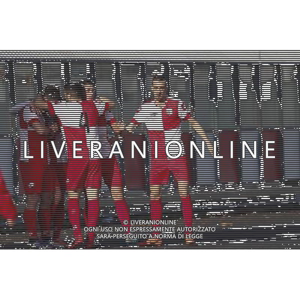RIMINI vs ROBUR SIENA, Campionato di Calcio Lega Pro, Girone B, 22» giornata, 14/02/2016, nella foto: L\'ESULTANZA DEL RIMINI, ph.CLAUDIO ZAMAGNI/AGENZIA ALDO LIVERANI S.A.S.
