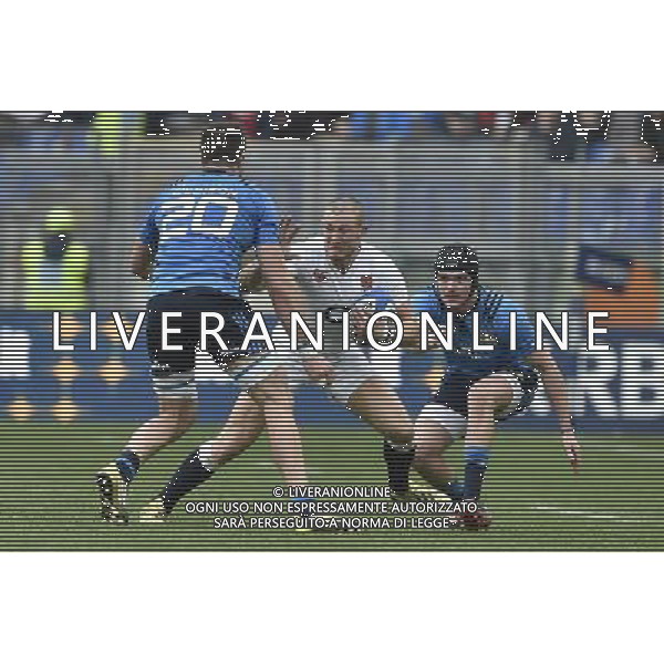 RBS 6 Nazioni Rugby 2016 2 giornata - Italia vs Inghilterra - Roma - 14.02.2016 - Stadio Olimpico - nella foto: Mike Brown / Ph. Corradetti - Ag. Aldo Liverani sas