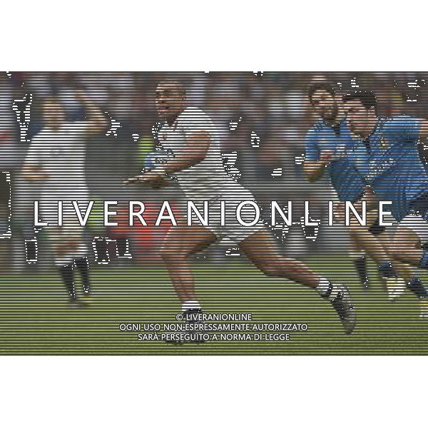 RBS 6 Nazioni Rugby 2016 2 giornata - Italia vs Inghilterra - Roma - 14.02.2016 - Stadio Olimpico - nella foto: Jonathan Joseph ha realizzato 2 mete / Ph. Corradetti - Ag. Aldo Liverani sas