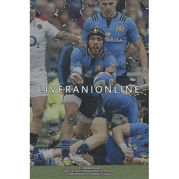 RBS 6 Nazioni Rugby 2016 2 giornata - Italia vs Inghilterra - Roma - 14.02.2016 - Stadio Olimpico - nella foto: Edoardo Gori / Ph. Corradetti - Ag. Aldo Liverani sas