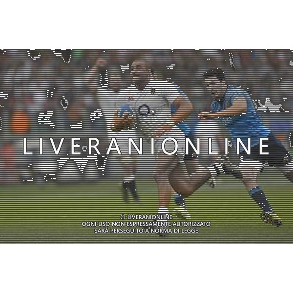 RBS 6 Nazioni Rugby 2016 2 giornata - Italia vs Inghilterra - Roma - 14.02.2016 - Stadio Olimpico - nella foto: Jonathan Joseph / Ph. Corradetti - Ag. Aldo Liverani sas