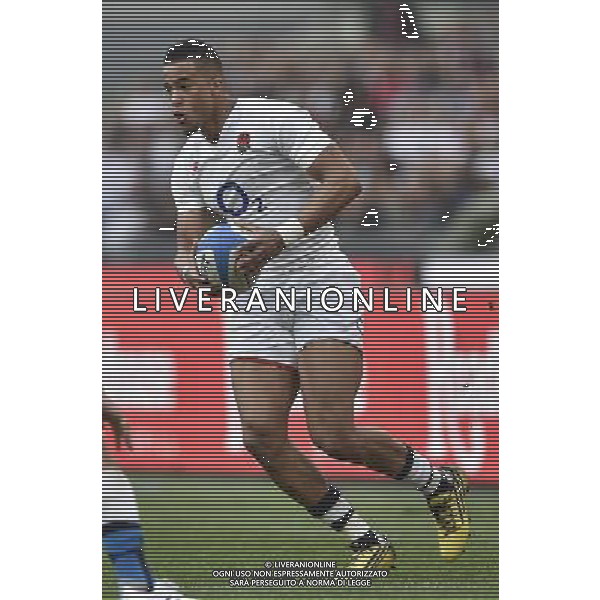 RBS 6 Nazioni Rugby 2016 2 giornata - Italia vs Inghilterra - Roma - 14.02.2016 - Stadio Olimpico - nella foto: Anthony Watson / Ph. Corradetti - Ag. Aldo Liverani sas