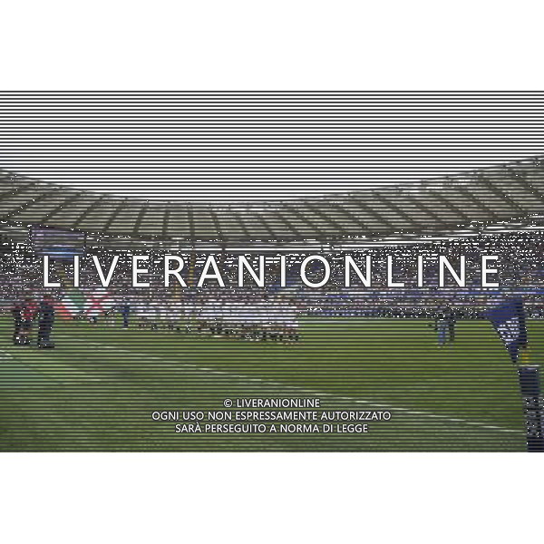 RBS 6 Nazioni Rugby 2016 2 giornata - Italia vs Inghilterra - Roma - 14.02.2016 - Stadio Olimpico - nella foto: Ingresso squadre / Ph. Corradetti - Ag. Aldo Liverani sas