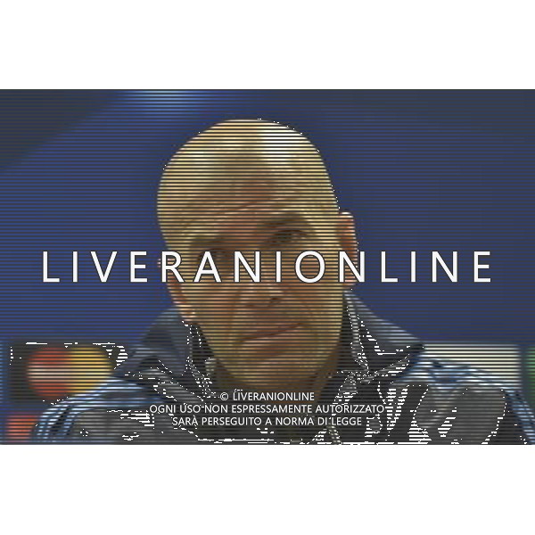 ROMA - CHAMPIONS LEAGUE CONFERENZA STAMPA REAL MADRID ZINEDINE ZIDANE E RONALDO NELLA FOTO ZINEDINE ZIDANE FOTO FABRIZIO CORRADETTI-AG ALDO LIVERANI SAS