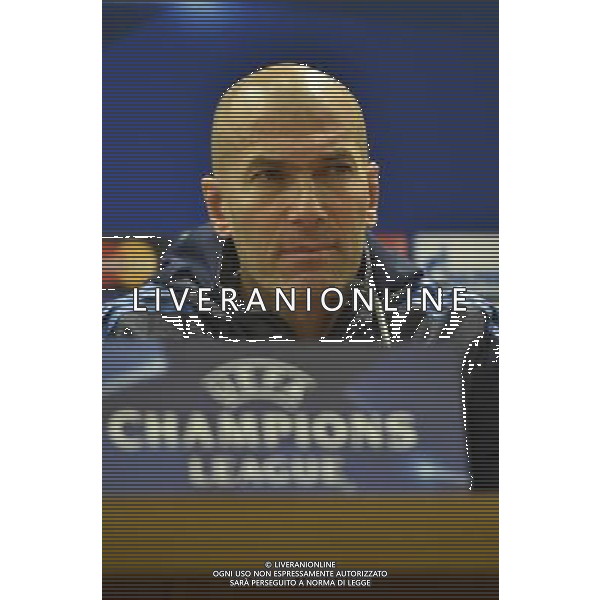 ROMA - CHAMPIONS LEAGUE CONFERENZA STAMPA REAL MADRID ZINEDINE ZIDANE E RONALDO NELLA FOTO ZINEDINE ZIDANE FOTO FABRIZIO CORRADETTI-AG ALDO LIVERANI SAS