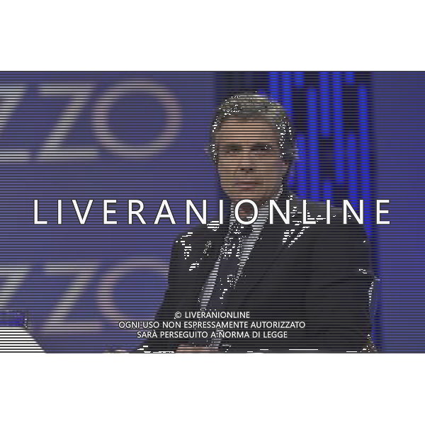 ROMA 16-02.2016 TRASMISSIONE TELEVISIVAÒOTTO E MEZZAÒ OSPITE ALFIO MARCHINI NELLA FOTO ALFIO MARCHINI FOTO FABRIZIO CORRADETTI-AG ALDO LIVERANI SAS 