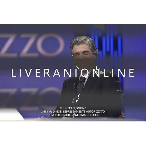 ROMA 16-02.2016 TRASMISSIONE TELEVISIVAÒOTTO E MEZZAÒ OSPITE ALFIO MARCHINI NELLA FOTO ALFIO MARCHINI FOTO FABRIZIO CORRADETTI-AG ALDO LIVERANI SAS 
