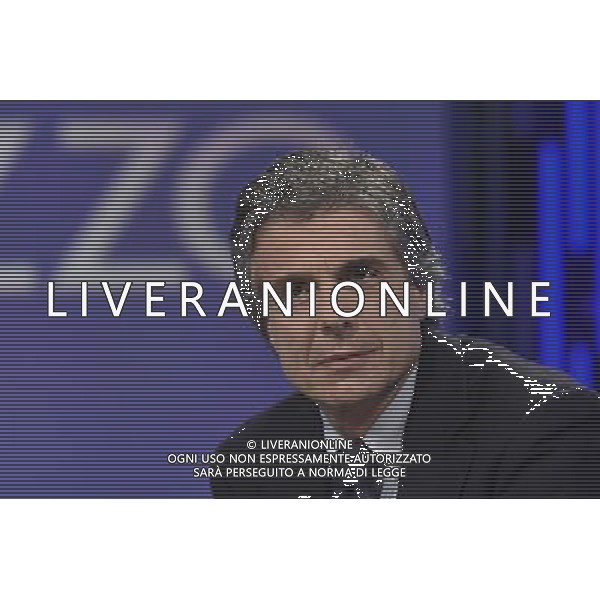 ROMA 16-02.2016 TRASMISSIONE TELEVISIVAÒOTTO E MEZZAÒ OSPITE ALFIO MARCHINI NELLA FOTO ALFIO MARCHINI FOTO FABRIZIO CORRADETTI-AG ALDO LIVERANI SAS