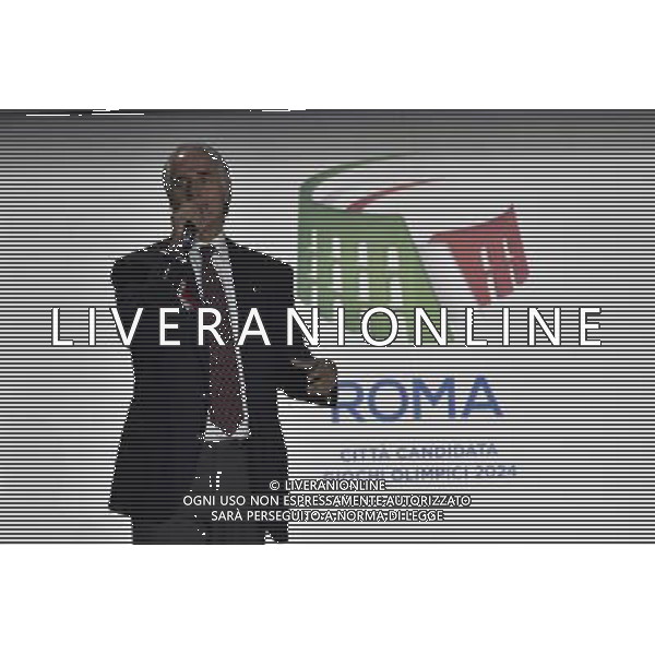 Presentazione del \'Progetto di Candidatura ai Giochi Olimpici e Paralimpici del 2024\' presso il Palazzo dei Congressi a Roma 17 febbraio 2016 nella foto Giovanni Malago\' ©Corradetti / AGENZIA ALDO LIVERANI SAS 
