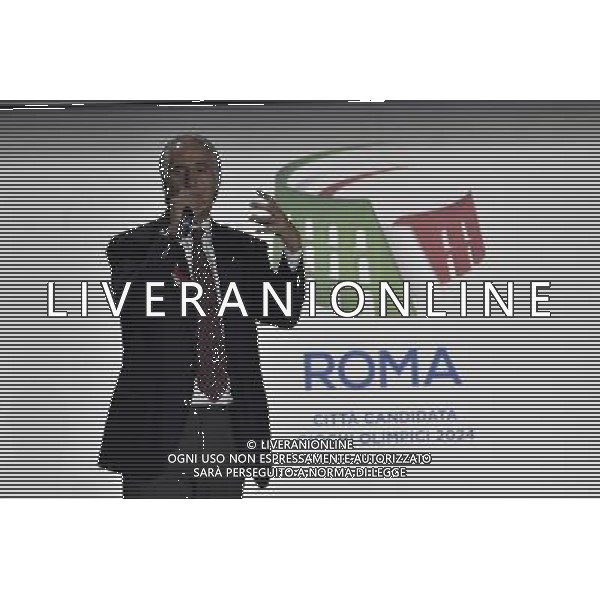 Presentazione del \'Progetto di Candidatura ai Giochi Olimpici e Paralimpici del 2024\' presso il Palazzo dei Congressi a Roma 17 febbraio 2016 nella foto Giovanni Malago\' ©Corradetti / AGENZIA ALDO LIVERANI SAS 