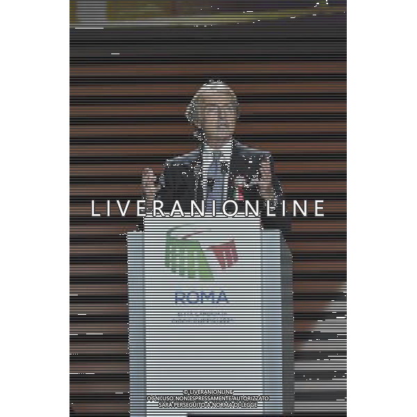 Presentazione del \'Progetto di Candidatura ai Giochi Olimpici e Paralimpici del 2024\' presso il Palazzo dei Congressi a Roma 17 febbraio 2016 nella foto Luca Cordero di Montezemolo ©Corradetti / AGENZIA ALDO LIVERANI SAS 