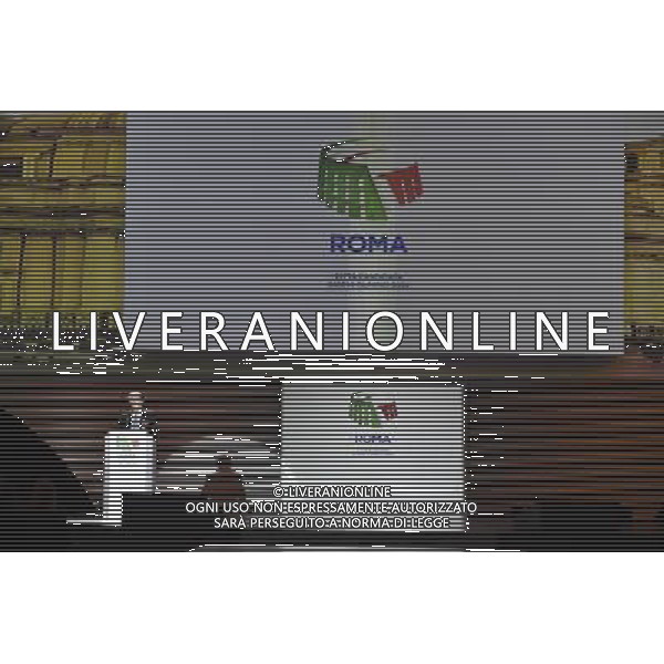 Presentazione del \'Progetto di Candidatura ai Giochi Olimpici e Paralimpici del 2024\' presso il Palazzo dei Congressi a Roma 17 febbraio 2016 nella foto Luca Cordero di Montezemolo ©Corradetti / AGENZIA ALDO LIVERANI SAS 