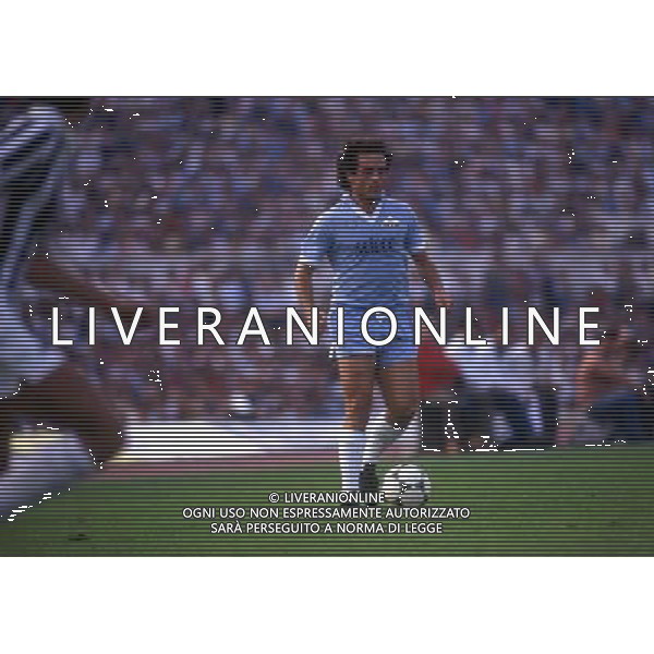 RETROSPETTIVA VINCENZO D\'AMICO CALCIATORE NELLA FOTO VNCENZO D\'AMICO CON LA MAGLIA DELLA LAZIO AG ALDO LIVERANI SAS