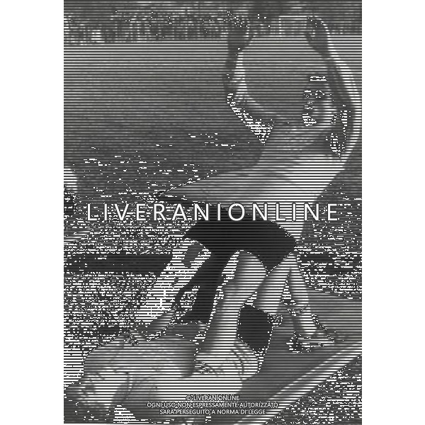 RETROSPETTIVA VINCENZO D\'AMICO CALCIATORE NELLA FOTO VNCENZO D\'AMICO CON LA MAGLIA DELLA LAZIO AG ALDO LIVERANI SAS