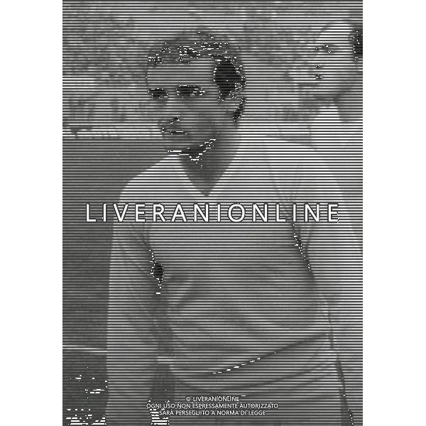 RETROSPETTIVA VINCENZO D\'AMICO CALCIATORE NELLA FOTO VNCENZO D\'AMICO CON LA MAGLIA DELLA LAZIO AG ALDO LIVERANI SAS