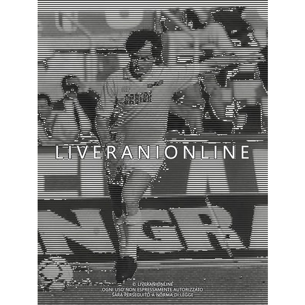 RETROSPETTIVA VINCENZO D\'AMICO CALCIATORE NELLA FOTO VNCENZO D\'AMICO CON LA MAGLIA DELLA LAZIO AG ALDO LIVERANI SAS