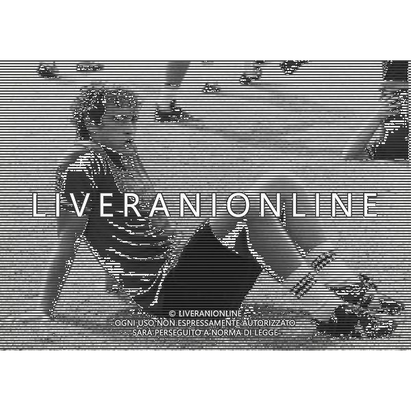 RETROSPETTIVA VINCENZO D\'AMICO CALCIATORE NELLA FOTO VNCENZO D\'AMICO CON LA MAGLIA DELLA LAZIO AG ALDO LIVERANI SAS