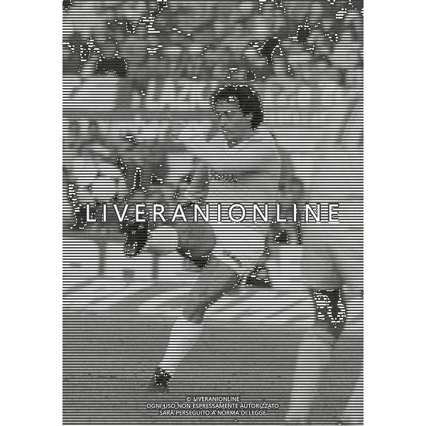 RETROSPETTIVA VINCENZO D\'AMICO CALCIATORE NELLA FOTO VNCENZO D\'AMICO CON LA MAGLIA DELLA LAZIO AG ALDO LIVERANI SAS