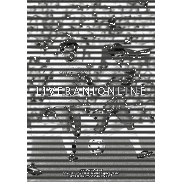 RETROSPETTIVA VINCENZO D\'AMICO CALCIATORE NELLA FOTO VNCENZO D\'AMICO CON LA MAGLIA DELLA LAZIO AG ALDO LIVERANI SAS
