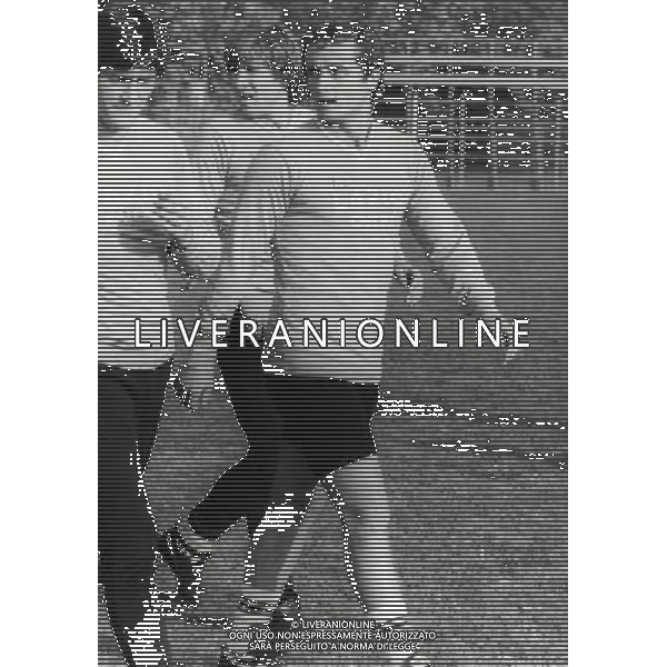 RETROSPETTIVA VINCENZO D\'AMICO CALCIATORE NELLA FOTO VNCENZO D\'AMICO CON LA MAGLIA DELLA LAZIO AG ALDO LIVERANI SAS