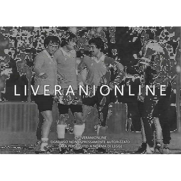 RETROSPETTIVA VINCENZO D\'AMICO CALCIATORE NELLA FOTO VNCENZO D\'AMICO CON LA MAGLIA DELLA LAZIO AG ALDO LIVERANI SAS