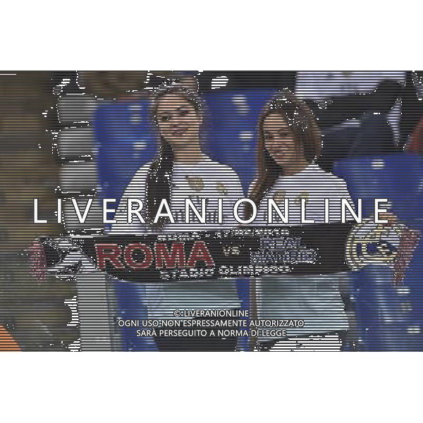 UEFA Champions League 2015-2016 ottavi di finale - Roma 17.02.2016 - AS Roma vs Real Madrid - nella foto: tifosi del Real Madrid / Ph. Corradetti - Ag. Aldo Liverani Sas / AGENZIA ALDO LIVERANI SAS 
