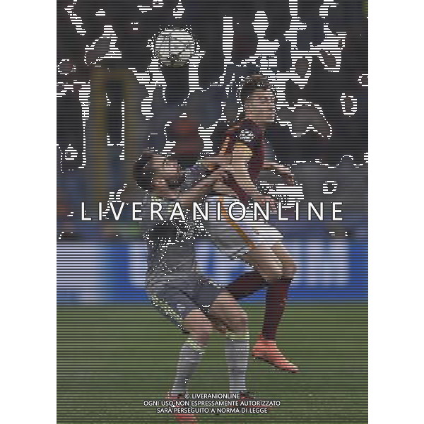 UEFA Champions League 2015-2016 ottavi di finale - Roma 17.02.2016 - AS Roma vs Real Madrid - nella foto: Dani Carvajal e Stephan El Shaarawy / Ph. Corradetti - Ag. Aldo Liverani Sas / AGENZIA ALDO LIVERANI SAS 
