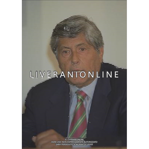 19-12-1996 MILANO LEGA CALCIO VIA ROSSELLINI- ASSEMBLEA PRESIDENTI NELLA FOTO LUCIANO NIZZOLA AG ALDO LIVERANI SAS