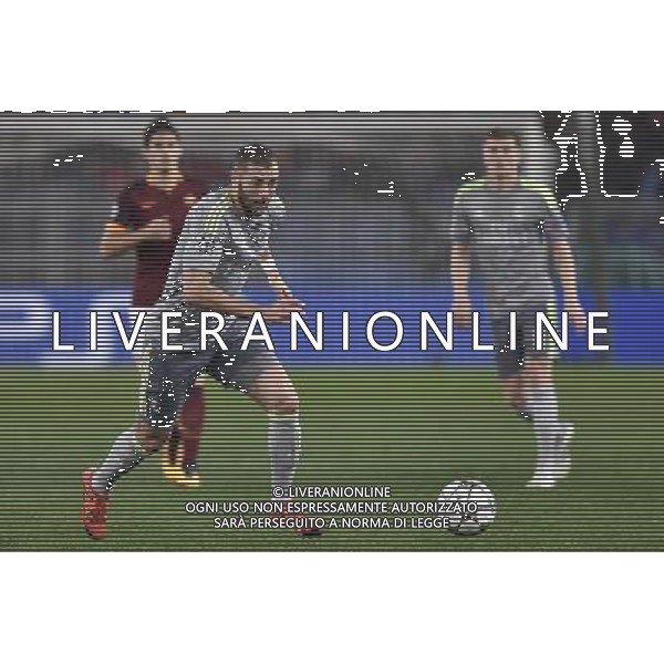 UEFA Champions League 2015-2016 ottavi di finale - Roma 17.02.2016 - AS Roma vs Real Madrid - nella foto: Karim Benzema / Ph. Corradetti - Ag. Aldo Liverani Sas / AGENZIA ALDO LIVERANI SAS 