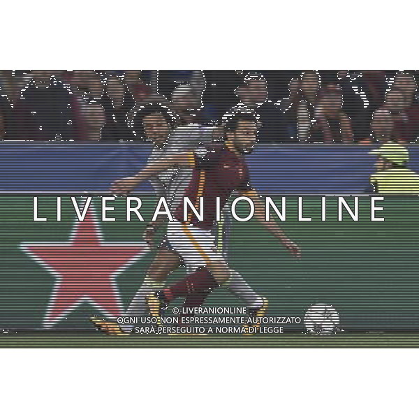 UEFA Champions League 2015-2016 ottavi di finale - Roma 17.02.2016 - AS Roma vs Real Madrid - nella foto: Mohamed Salah e Marcelo / Ph. Corradetti - Ag. Aldo Liverani Sas / AGENZIA ALDO LIVERANI SAS 
