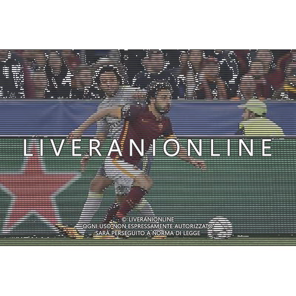 UEFA Champions League 2015-2016 ottavi di finale - Roma 17.02.2016 - AS Roma vs Real Madrid - nella foto: Mohamed Salah e Marcelo / Ph. Corradetti - Ag. Aldo Liverani Sas / AGENZIA ALDO LIVERANI SAS 