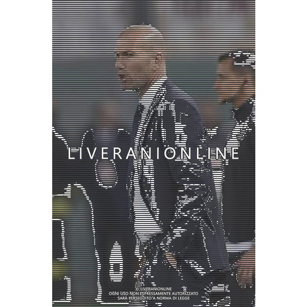 UEFA Champions League 2015-2016 ottavi di finale - Roma 17.02.2016 - AS Roma vs Real Madrid - nella foto: Zinedine Zidane / Ph. Corradetti - Ag. Aldo Liverani Sas / AGENZIA ALDO LIVERANI SAS 