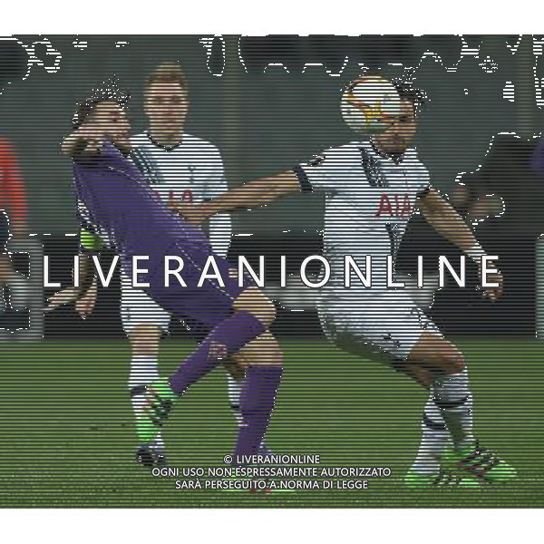 UEFA Europa League 2015/2016 Sedicesimi di Finale Firenze - 18.02.2016 Fiorentina-Tottenham Nella Foto:chadli-gonzalo rodriguez /Ph.Vitez-Ag. Aldo Liverani